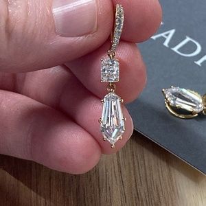 Nadri Eliza Drop Earrings in Gold